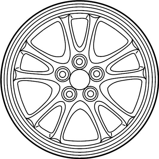 View 4261102Q71 Wheel, alloy. Wheel, Disc.  Full-Sized Product Image