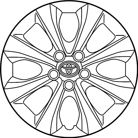 View 4260202540 WHEEL COVER 16" (20-24 COROLLA) Full-Sized Product Image