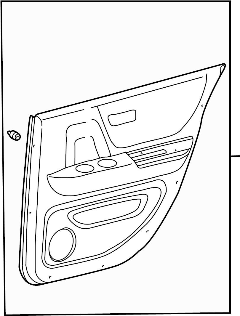 View 6764048290B1 Door Interior Trim Panel (Rear) Full-Sized Product Image