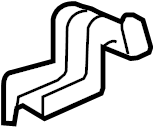 View 5345248020 Hood Prop Rod Clip Full-Sized Product Image