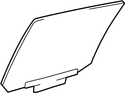 View 6811448070 Door Glass (Left, Rear) Full-Sized Product Image