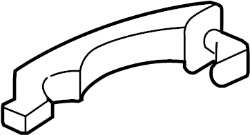 View 6921112220J1 Exterior Door Handle (Front) Full-Sized Product Image