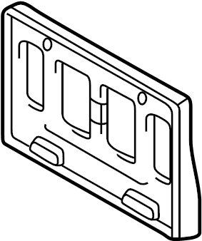 View 521140E040 License Plate Bracket (Front) Full-Sized Product Image