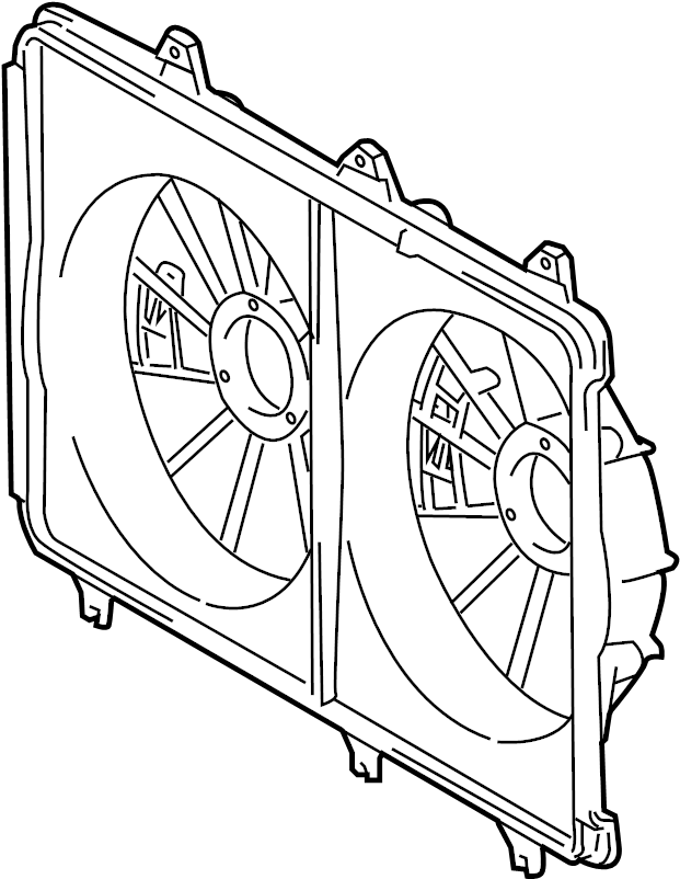 View 167110P180 Shroud, Fan.  Full-Sized Product Image