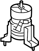 View 123600P090 Insulator Assembly, Engine. Mount. (Front) Full-Sized Product Image