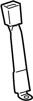 View 7338048091B0 Seat Belt Receptacle (Rear) Full-Sized Product Image