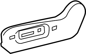 View 718120E100C0 Outer side panel. Shield, Seat Cushion. (Front) Full-Sized Product Image