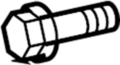 View 9008011672 Bolt. Arm. Control. (Front, Rear, Upper, Lower) Full-Sized Product Image
