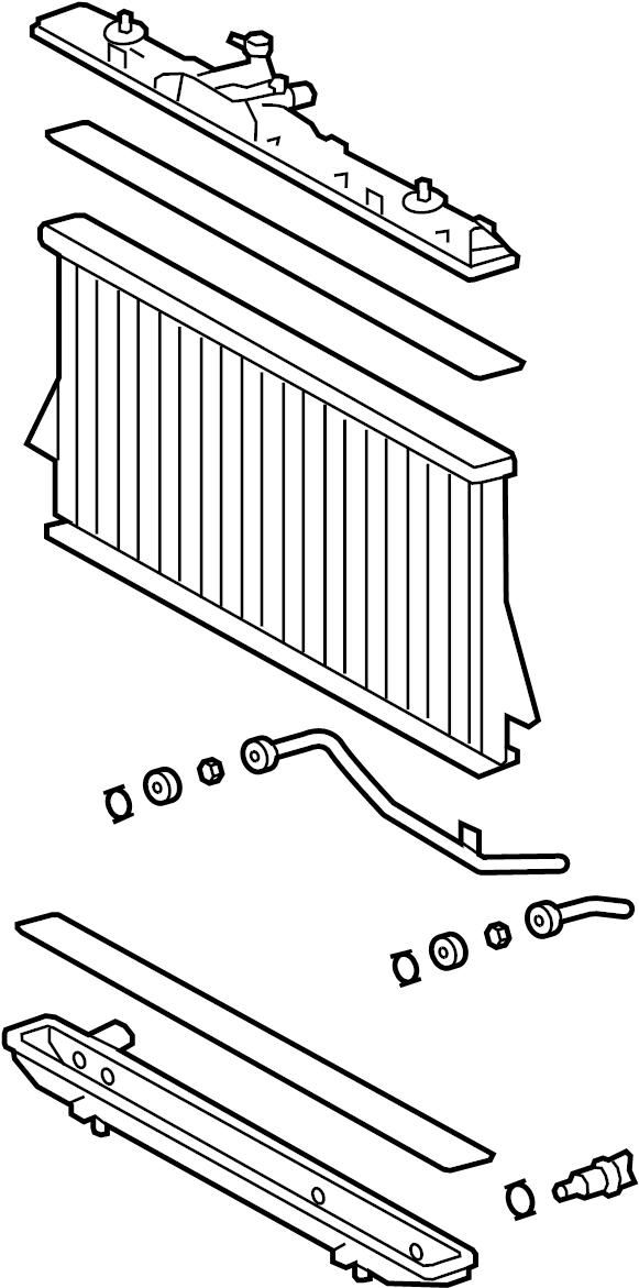 View 1604136050 Radiator (Left) Full-Sized Product Image
