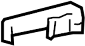 View 7337116050E6 Seat Belt Guide (Rear, Lower) Full-Sized Product Image