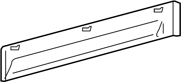 View 5841548020B0 Board, Floor, NO. Finish panel. (Rear) Full-Sized Product Image