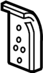 View 5214502100 Bumper Impact Bar Bracket (Front, Lower) Full-Sized Product Image