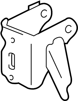 View 1232122150 Bracket, Engine Mount. (Rear) Full-Sized Product Image