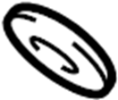View 174510D030 Catalytic Converter Gasket (Front, Rear) Full-Sized Product Image
