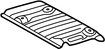View 5832701030 Floor Pan Heat Shield (Rear) Full-Sized Product Image