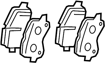 View 0446502070 Disc Brake Pad Set (Front) Full-Sized Product Image