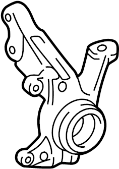View 4321212370 Steering Knuckle (Left) Full-Sized Product Image