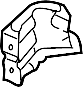 View 6110302030 Body A-Pillar Reinforcement Bracket (Front, Upper, Lower) Full-Sized Product Image