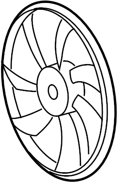 View 163610H260 Engine Cooling Fan Blade Full-Sized Product Image
