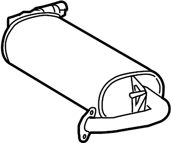 View 174300D540 Exhaust Muffler Full-Sized Product Image