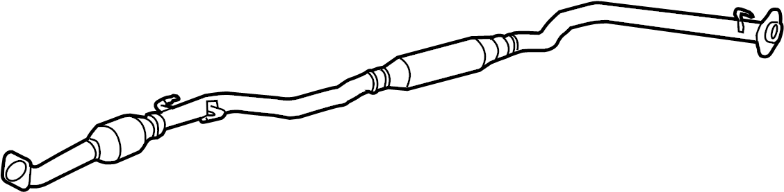 View 174200D170 Exhaust Pipe Full-Sized Product Image