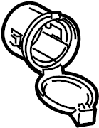View 8553502020 12 Volt Accessory Power Outlet Cover (Rear) Full-Sized Product Image