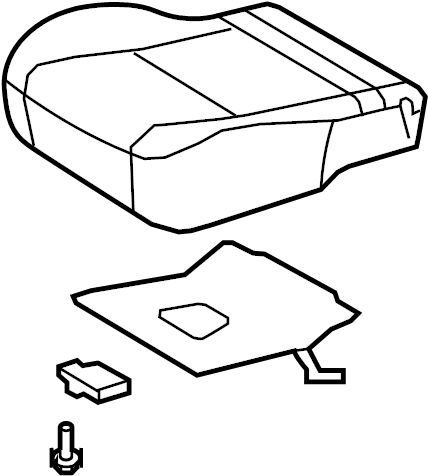 View 710010ZY40B1 Cushion, Seat. Seat Set.  Full-Sized Product Image