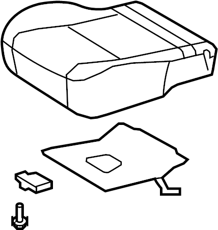View 710010ZY60B0 Cushion, Seat. Seat Set.  Full-Sized Product Image