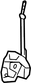 View 7264001020 Folding Seat Latch (Rear) Full-Sized Product Image