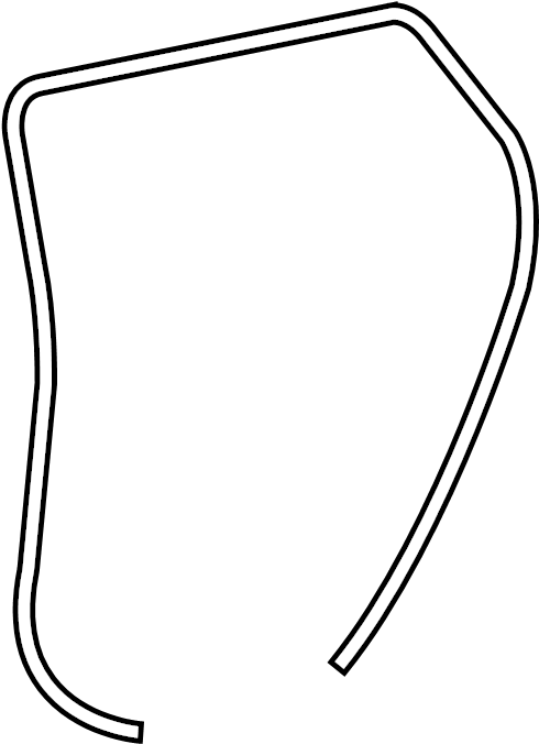 View 6233202190 Door Seal (Rear, Lower) Full-Sized Product Image