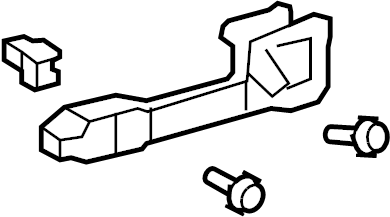 View 6920102120 Exterior Door Handle Base (Front) Full-Sized Product Image
