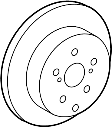 View 4243102220 Disc Brake Rotor (Rear) Full-Sized Product Image