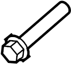 View 90105A0156 BOLT, FLANGE. BOLT, WINDSHIELD WASHER. Strut mount bolt.  Full-Sized Product Image