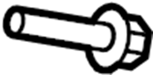 View 90105A0140 Connector pipe bolt. Flange BOLT.  Full-Sized Product Image