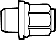 View 9008494001 Wheel Lug Nut Full-Sized Product Image