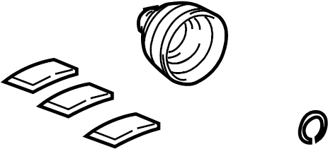 View 044370T030 CV Joint Boot Kit (Front) Full-Sized Product Image