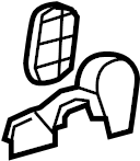 View 7186106050C0 Inner cover. Shield, Seat Cushion. (Front) Full-Sized Product Image