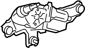 View 850800T010 Back Glass Wiper Motor (Rear) Full-Sized Product Image