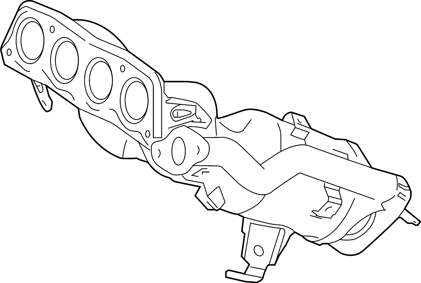 View 1714125020 Catalytic Converter with Integrated Exhaust Manifold Full-Sized Product Image