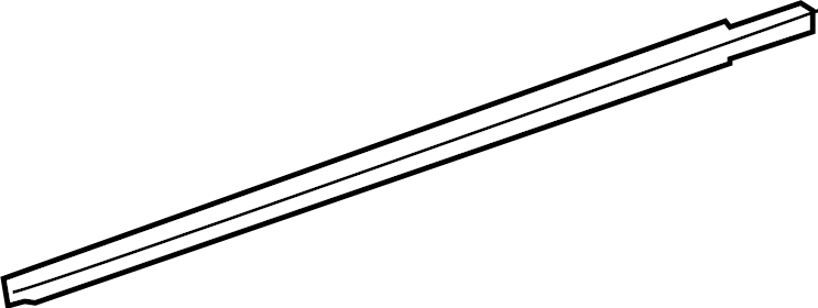 View 7572048100 Door Belt Molding (Front) Full-Sized Product Image