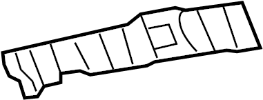 View 6641542070 Headliner Spacer. Spacer, Side Rail. (Right) Full-Sized Product Image