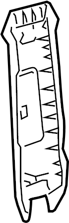 View 624100R010E0 Door Pillar Post Trim Set (Upper) Full-Sized Product Image