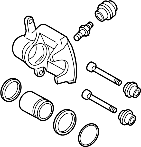 View 4783042061 Disc Brake Caliper (Rear) Full-Sized Product Image