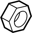View 4261942030 Nut, Spare Wheel. Nut, Wheel Hub W/CUS.  Full-Sized Product Image