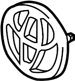 View 753010R010 Bumper Cover Emblem (Front) Full-Sized Product Image