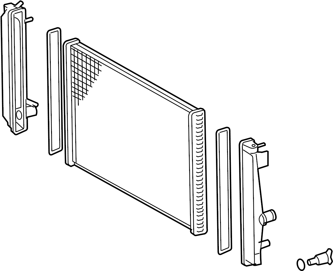 View 164000V030 Radiator Full-Sized Product Image