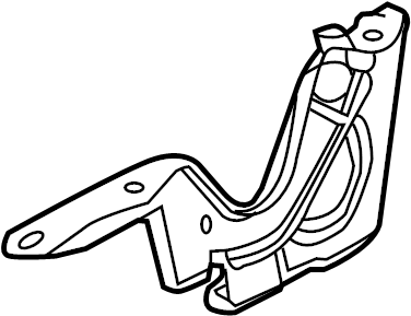 View 534100R070 Hood Hinge (Right, Front) Full-Sized Product Image