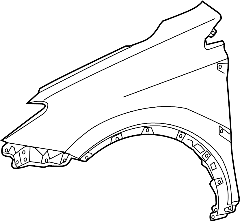 View 538020R050 Fender (Front) Full-Sized Product Image