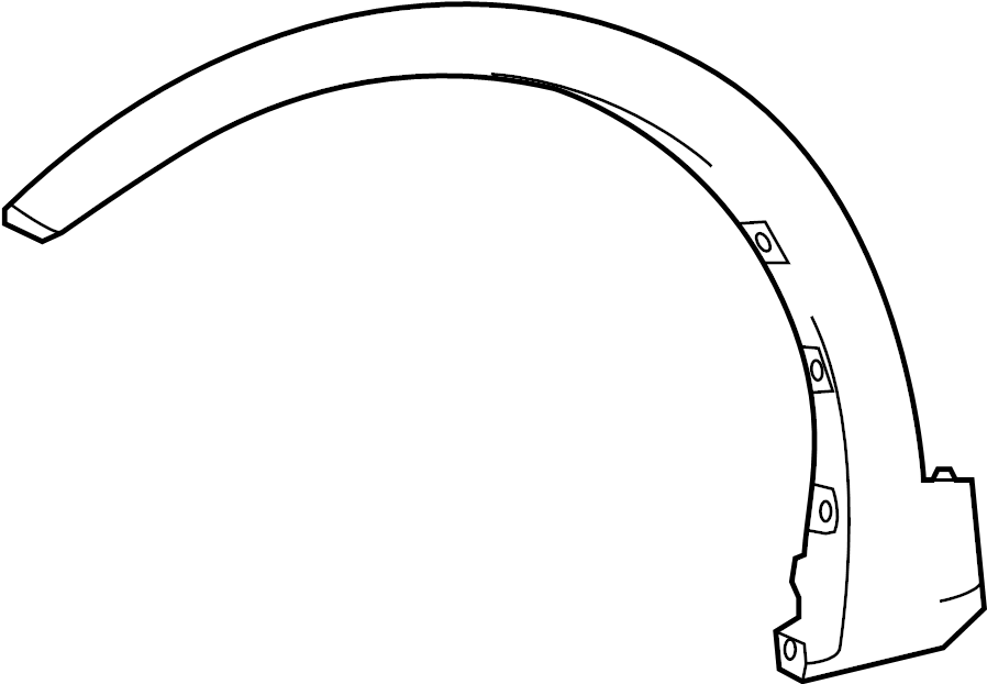 View 756020R080B0 Wheel Arch Molding (Front) Full-Sized Product Image