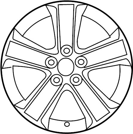 View 4261142660 Wheel, alloy. Wheel, Disc.  Full-Sized Product Image